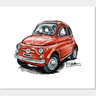 Fiat 500 Posters and Art